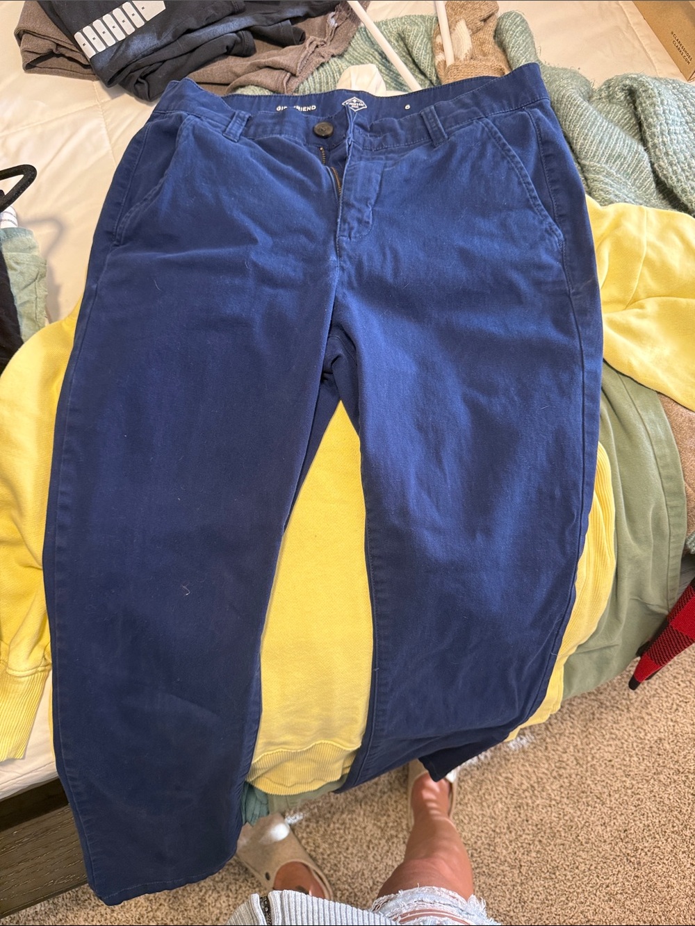 Women’s Navy Chino Pants